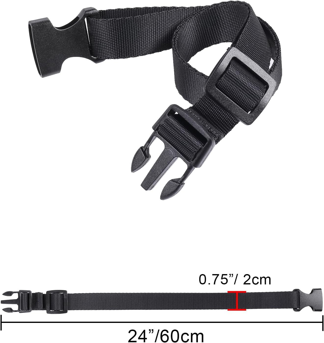 Utility Straps Quick Release Nylon Backpack Accessory Bag Strap,Adjustable for H