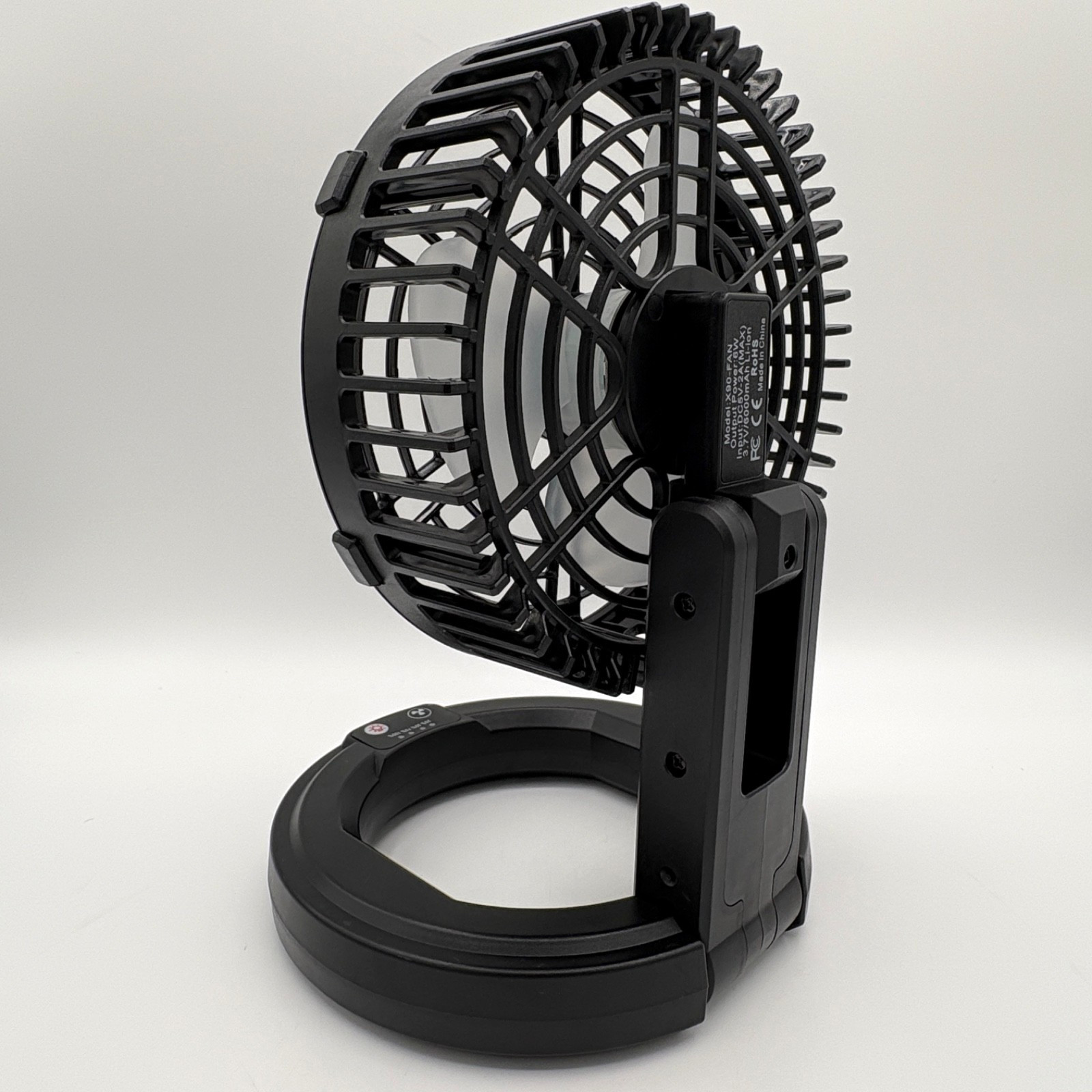 Westtree Portable Rechargeable Fan 6000mAh Black Stepless Speed