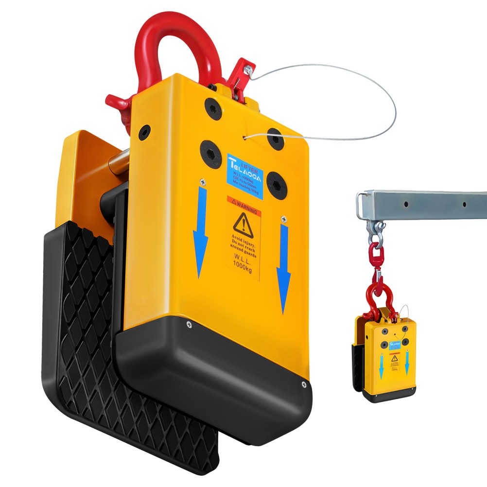 1000KG Stone Slab Lifter Clamp Granite Lifting Tool 10-50MM Vertical Miter Clamp