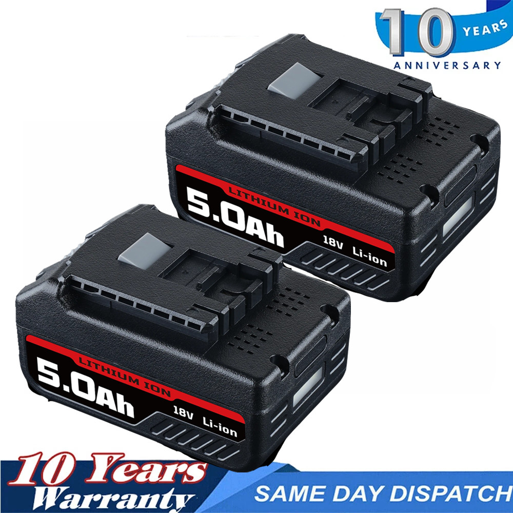 2PACK 18V Battery For Bosch 18 VOLT 5.0AH Li-ion BAT609 BAT610G BAT618 24618-01