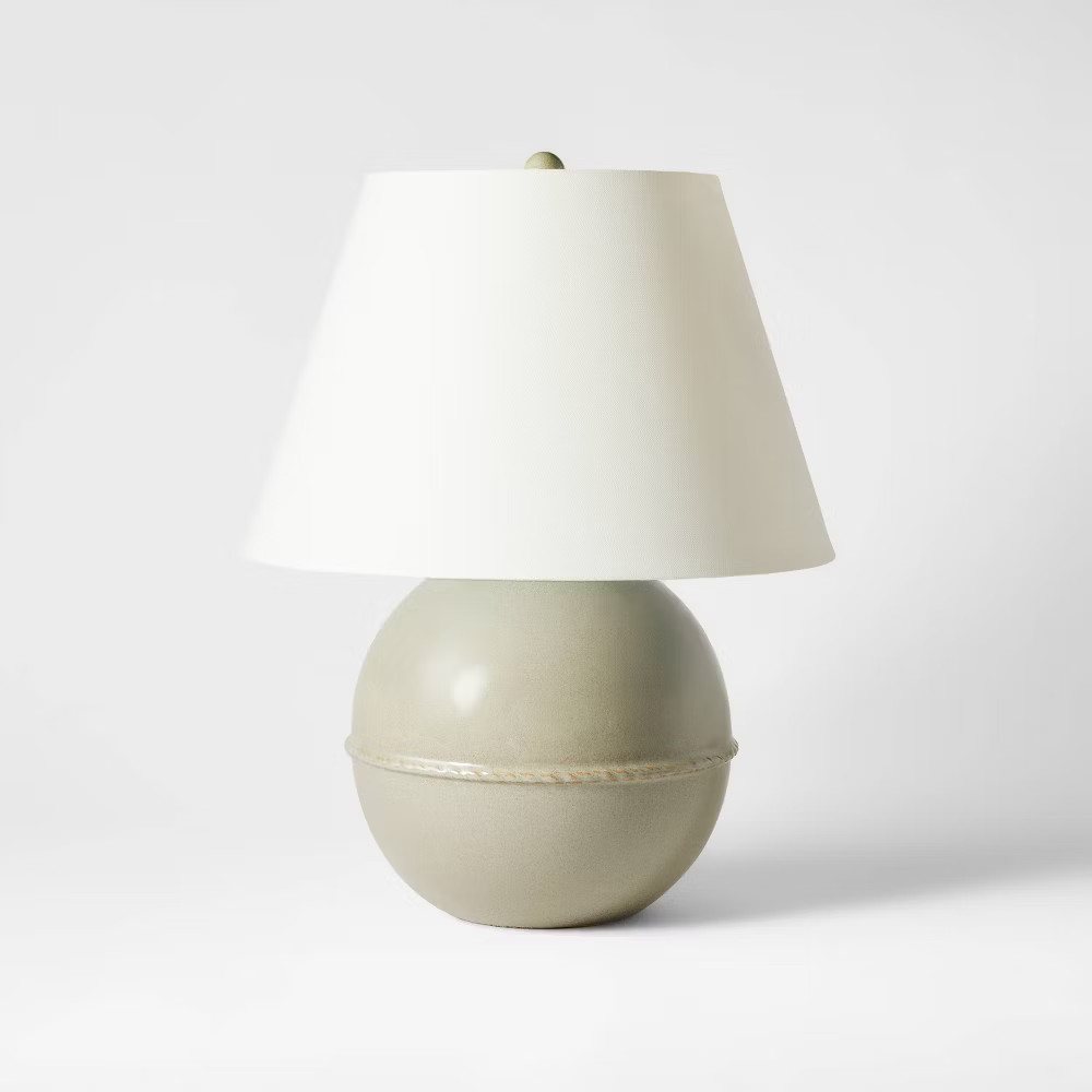 Medium Ceramic Table Lamp Green – Threshold designed with Studio McGee
