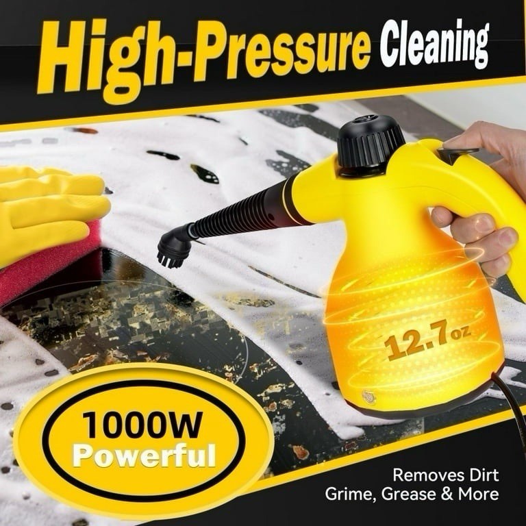 Steam Cleaner for Home, 1000W Multi-Surface Steamer, Portable Natural Steamer