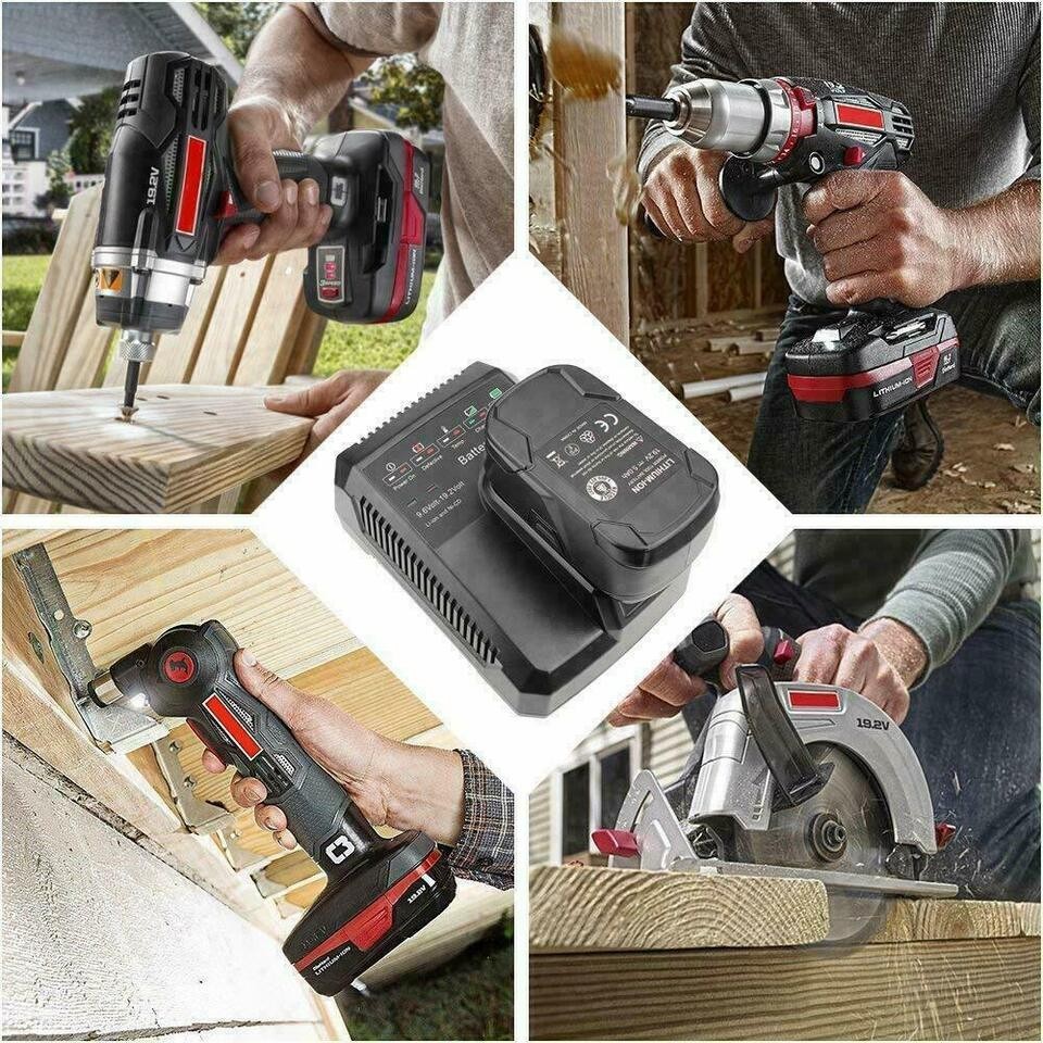 2Pack for Craftsman 19.2 Volt 11375 Battery C3 DieHard 130279005 11376 / Charger