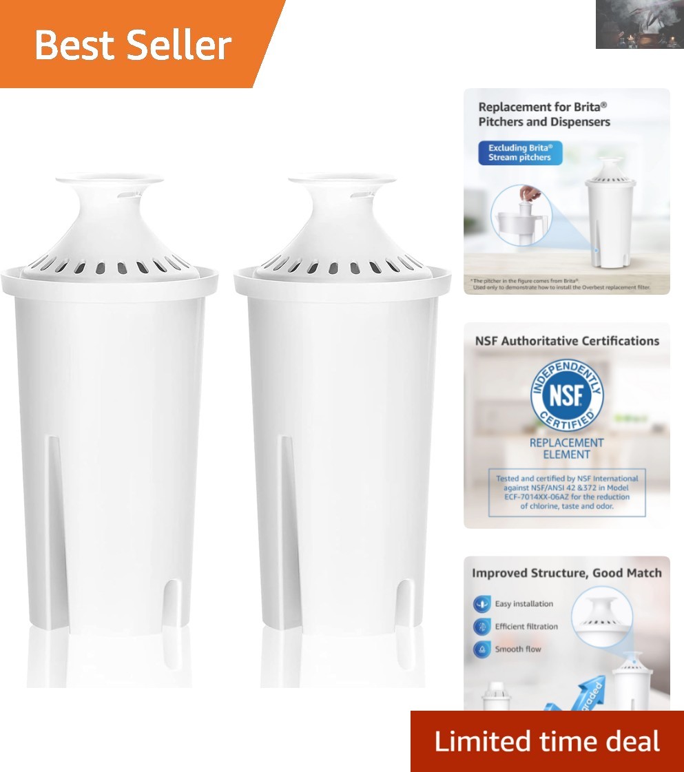 2 Pack 7006 Water Filters – Reduce Chlorine, Taste & Odor, NSC Certified