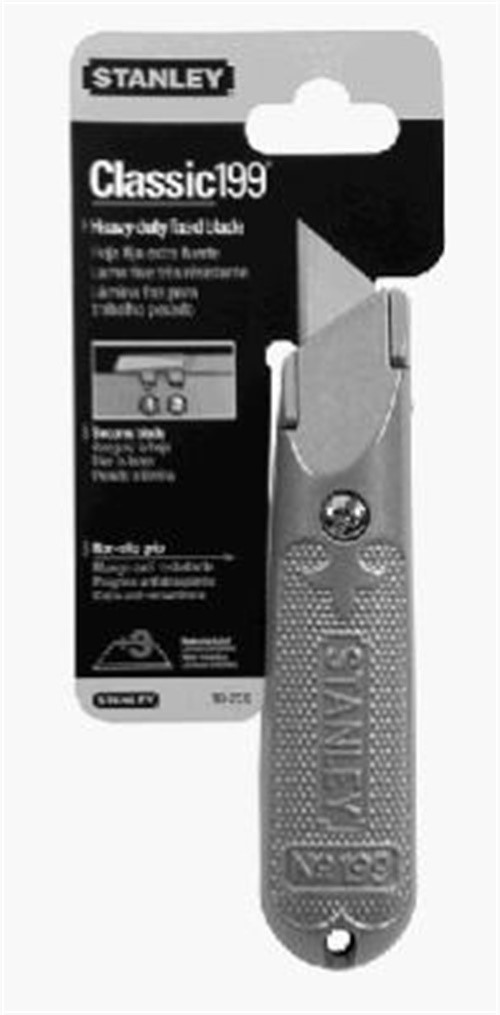 Stanley Classic 199 5-3/8 in. Fixed Blade Utility Knife Gray 1 pk
