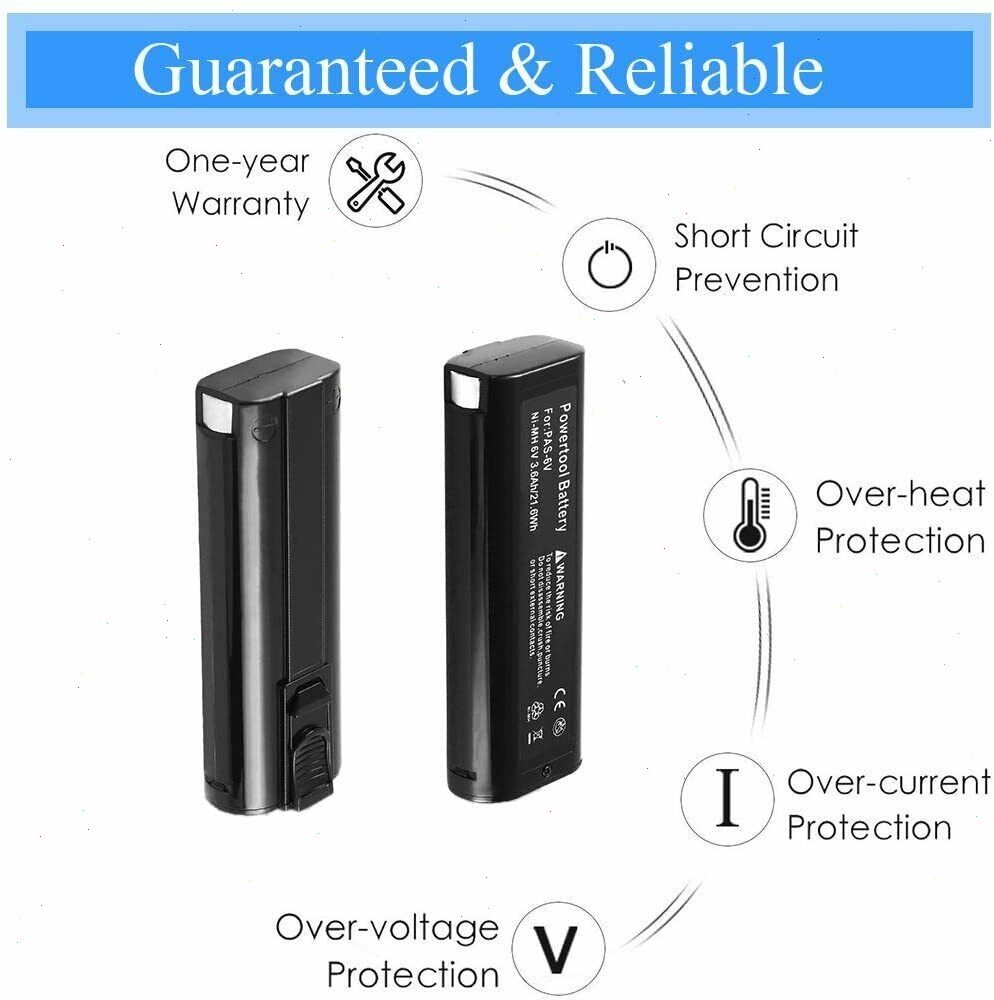 2PACK Battery for PASLODE 6V Ni-MH 404717 902000 900400 900420 900600 Nailer