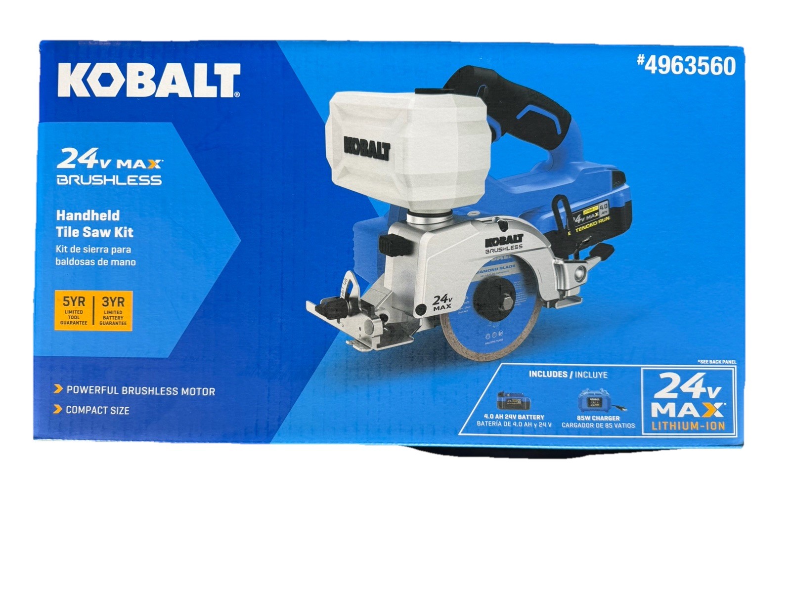 Kobalt 24V 4-in -Blade Cordless Handheld Tile Saw (Battery And Charger Included)