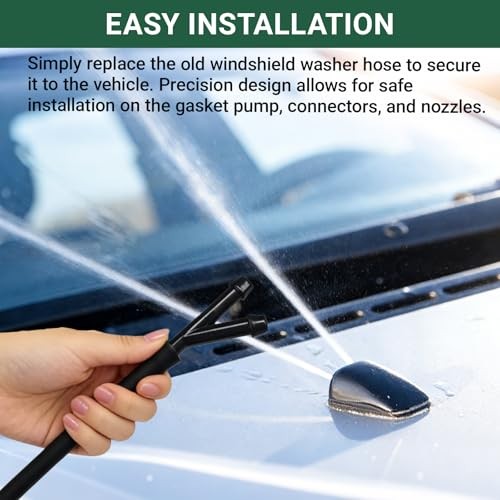 30 Car Windshield Washer Hose Kit 4M 13Ft Black 1.0 Count Electronic Gadget