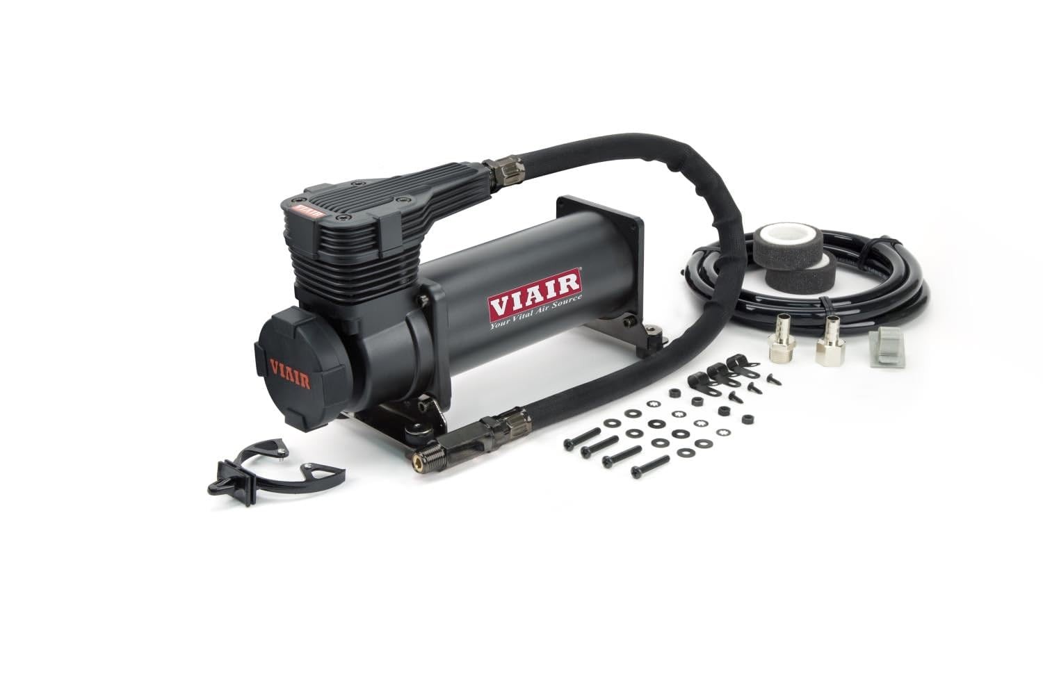 VIAIR 485C High Performance Compressor, Gen 2 | 12V Continuou 200 PSI Black)