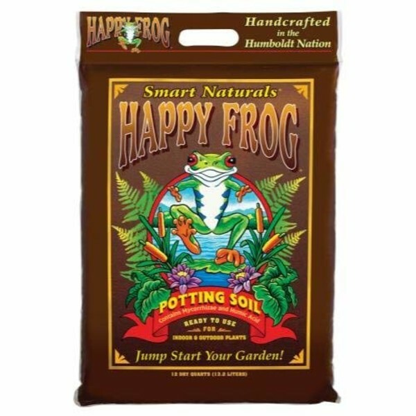Fox Farm FX14054 Happy Frog Potting Soil, 12 Quart – Pack of 5 bags