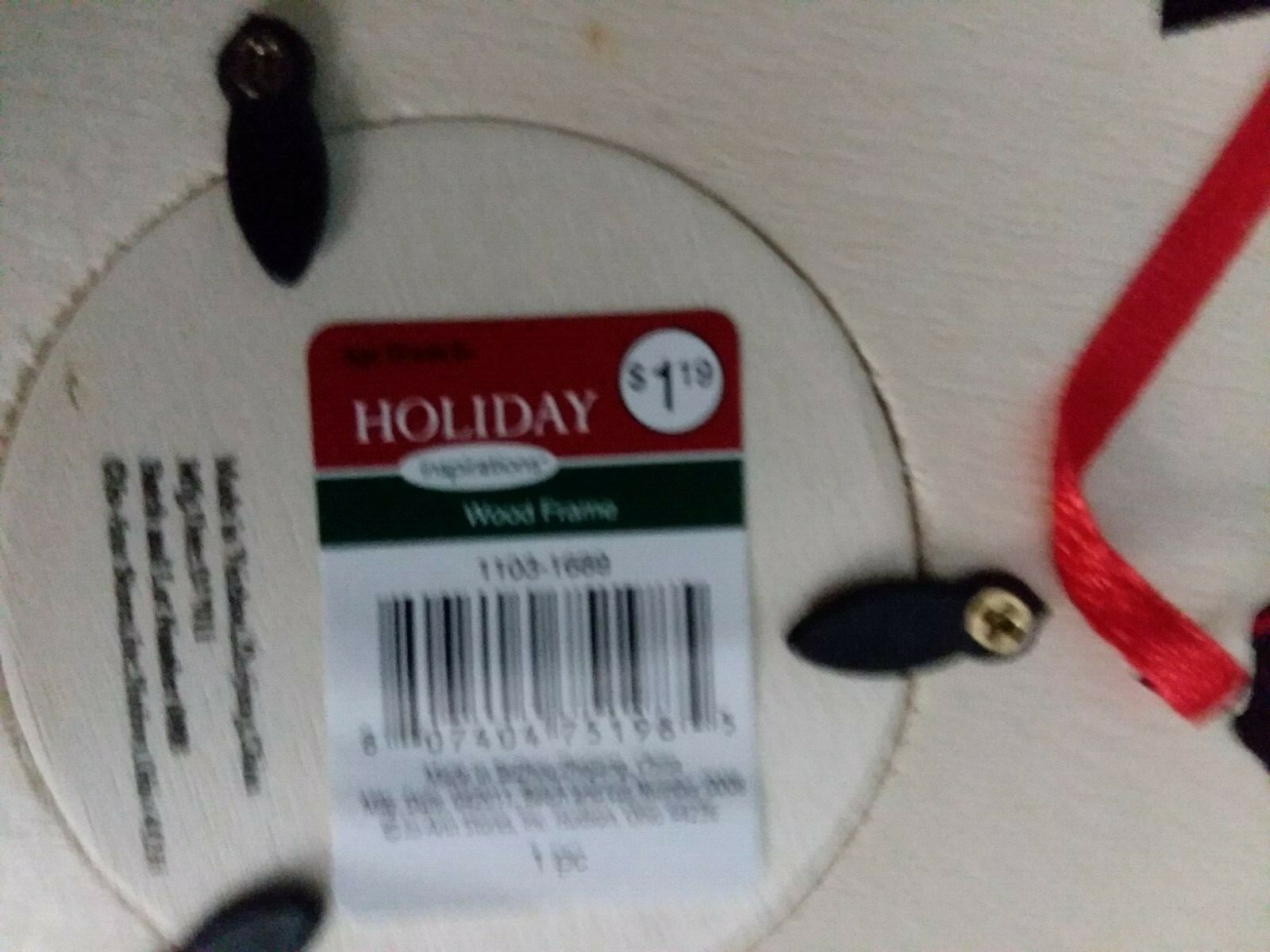 Brand New 7 Un-Colored/Painted Michael’s Wooden Christmas Present Ornaments