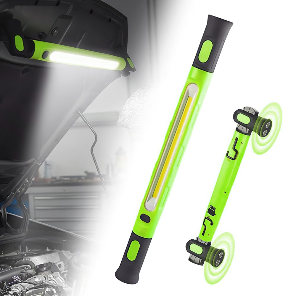 Under Hood Work Light Bar 3000LM LED Magnetic Light Bar with Hooks Rechargeable