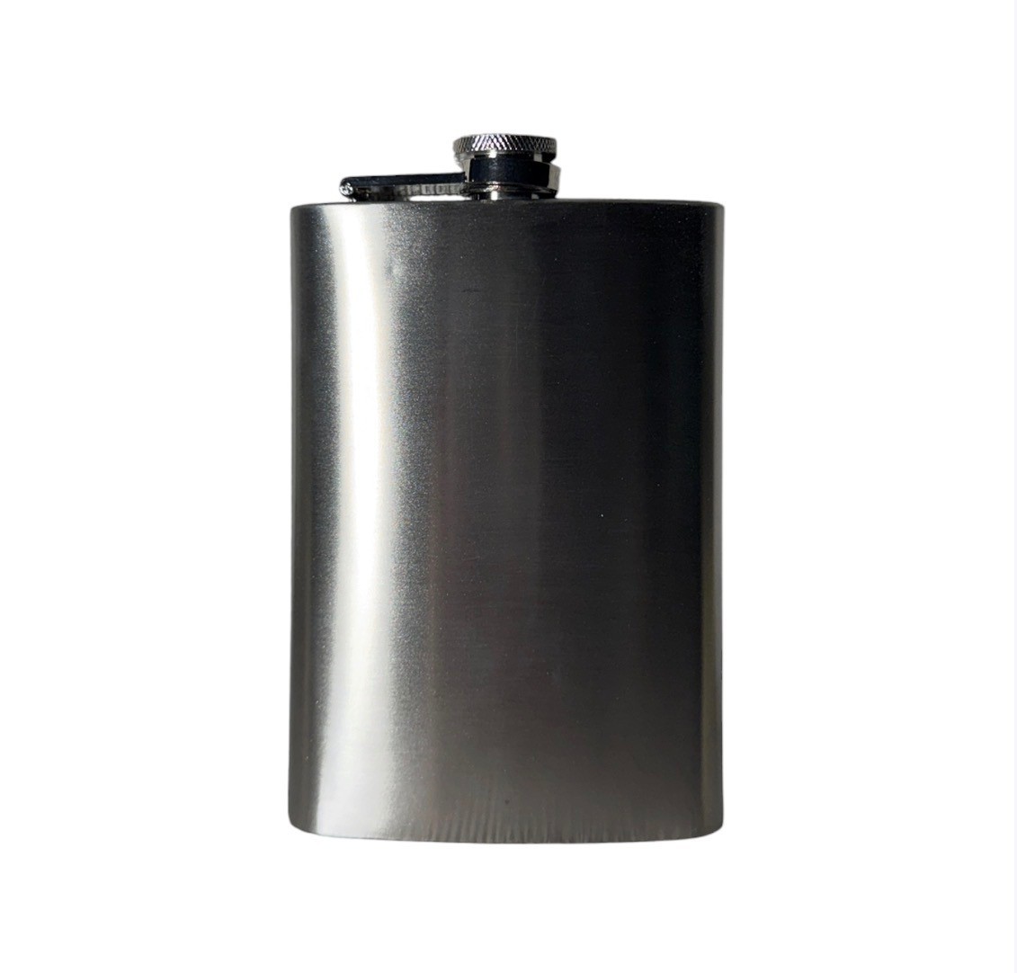 8oz Stainless Steel Hip Flask Silver Leak-Proof Pocket Liquor Alcohol Travel