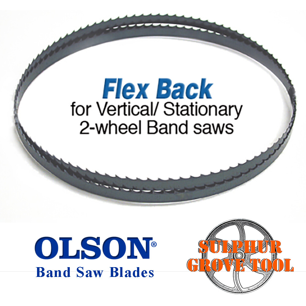 70 1/2″Olson Hard Edge Flex Back Band Saw Blade 1/4″ .025″ 6 SKIP FB14570DB USA