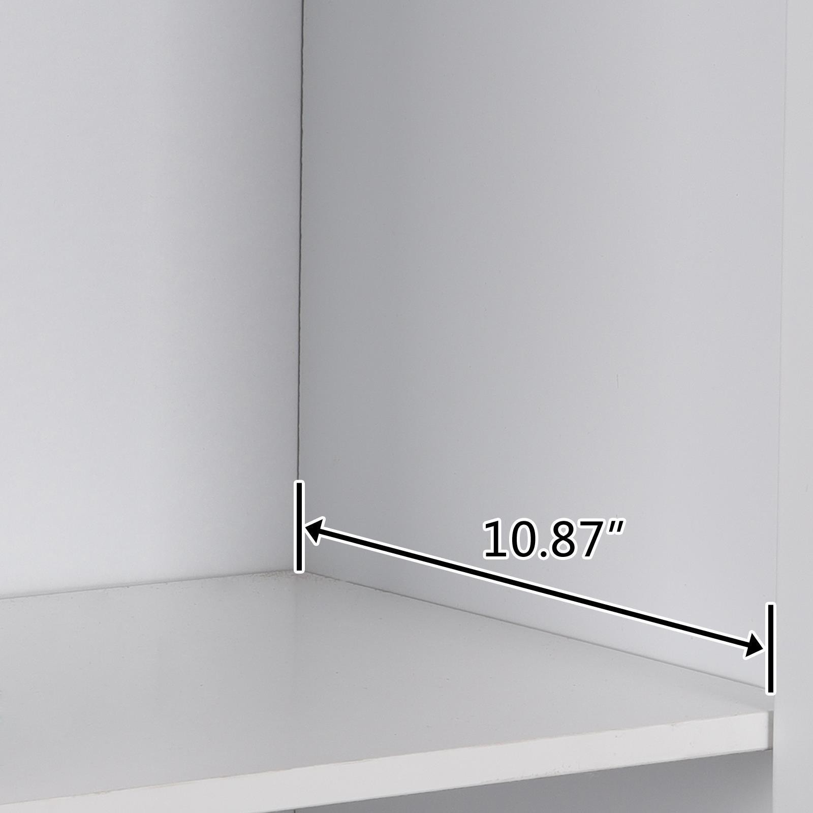 72”H Freestanding Storage Pantry Utility Cabinet 2 Door and 5 Shelves Organizer