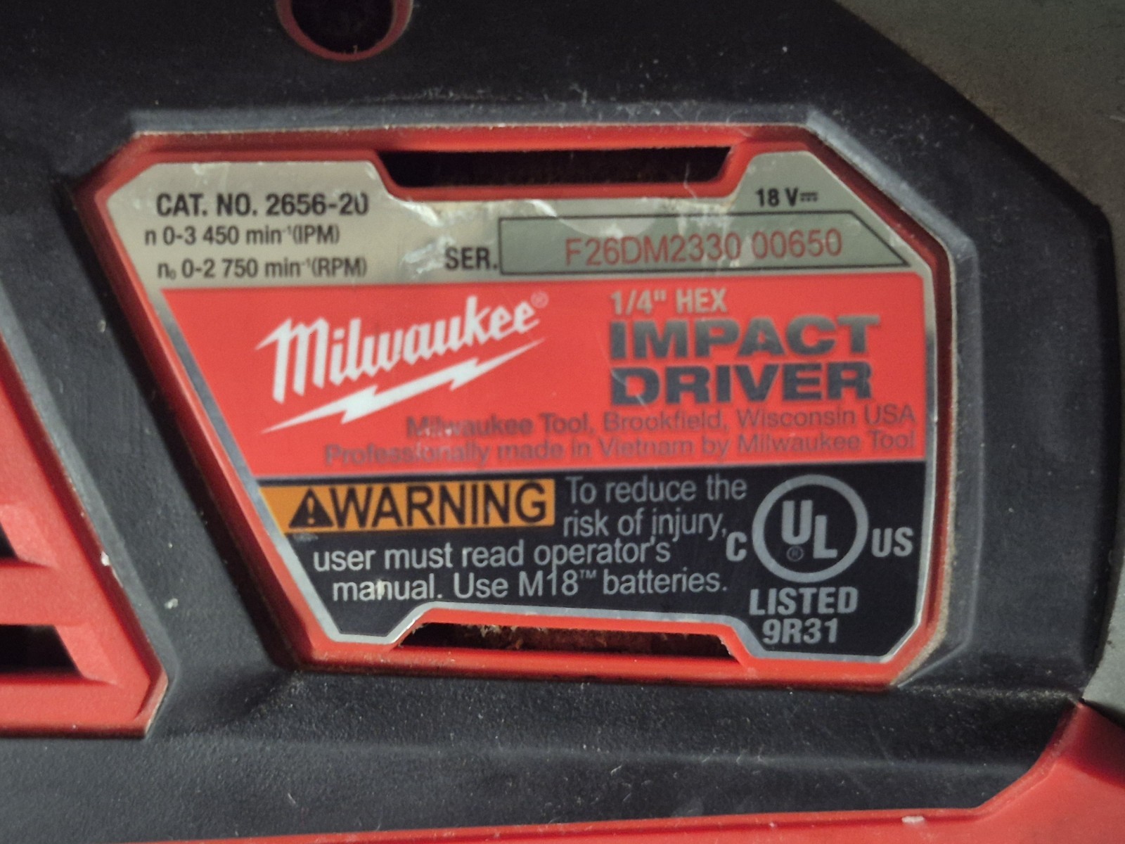 Milwaukee 2607-20 Hammer Drill & 2656-20 1/4″ Impact Driver W/2 XC 3.0 Batteries