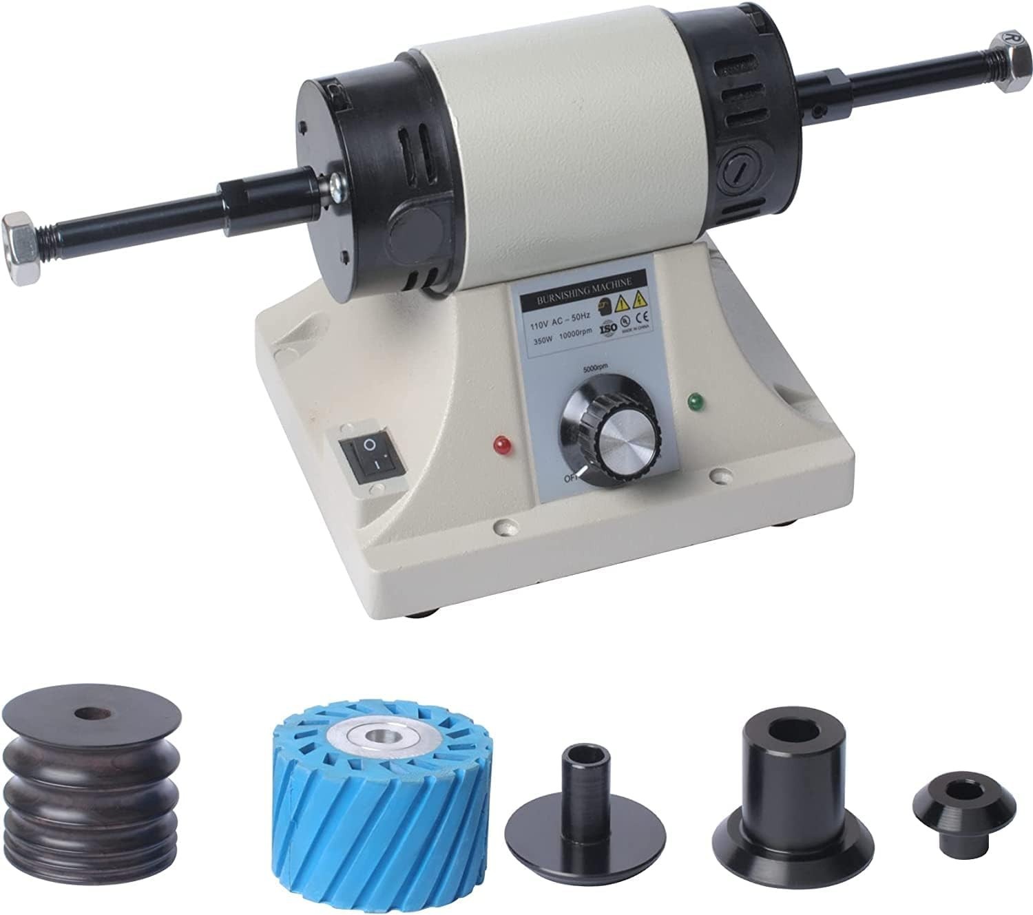 Leather Burnishing Machine Edge Grinding Polisher 8000RPM 110V Tool
