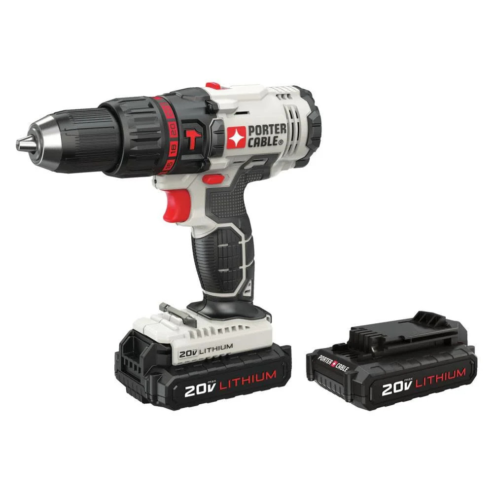 Porter Cable 1/2In 20V Variable Speed Hammer Drill Kit