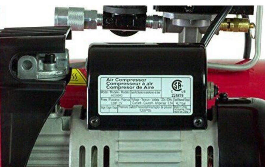 3PLUS HCB050401 18-Gauge Brad Nailer And Quiet Air Compressor Combo NEW/open Box