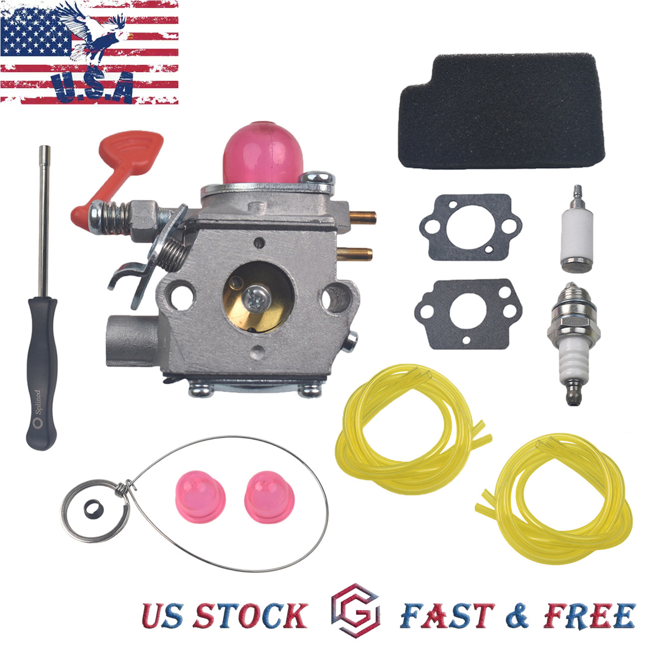 Carburetor For Craftsman 358794600 25cc 200 Mph / 430 Cfm Gas Blower 545081855