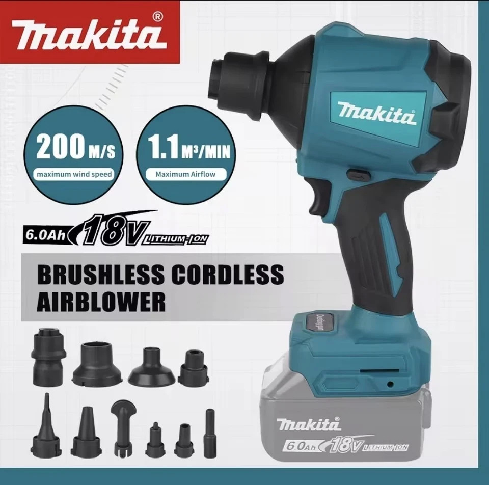 Makita DAS180 18V Cordless Brushless Dust Blower Air Duster Bare Tool Only