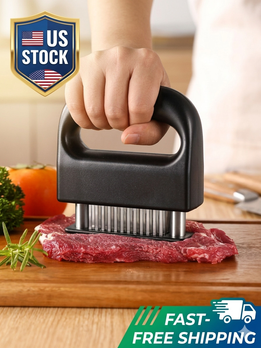 48 Needles Stainless Steel Blade Beef Meat Tenderizer Kitchen Meat Poking Tool