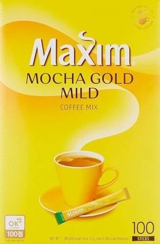 Mocha Instant Coffee Mix Korean 42oz Light Roast Mild Sweet