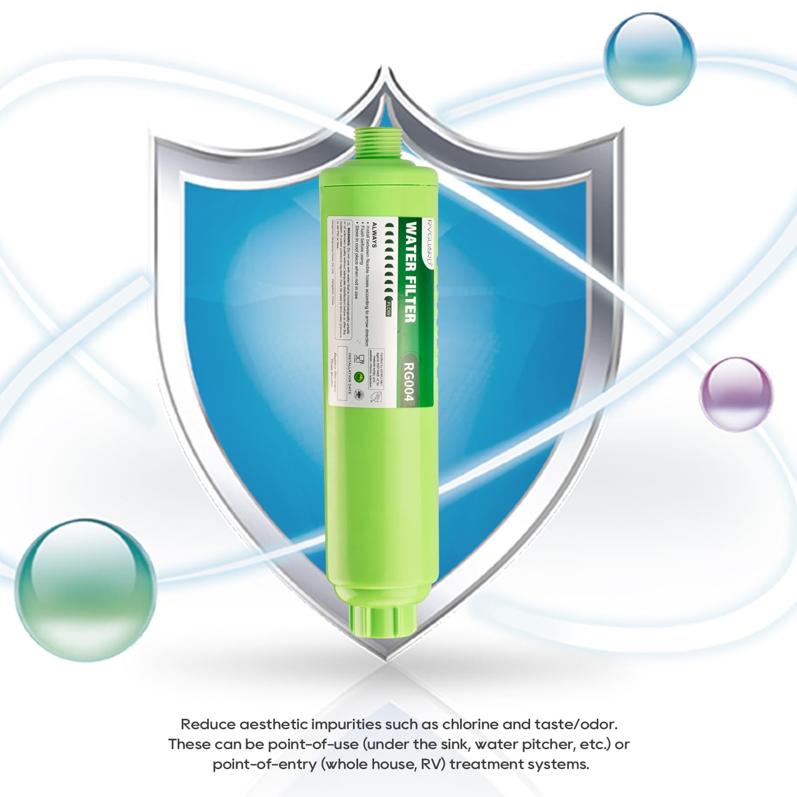 RVGUARD Inline RV Water Filter, Reduces Odors, Bad Taste, Rust, Chlorine, Ide…
