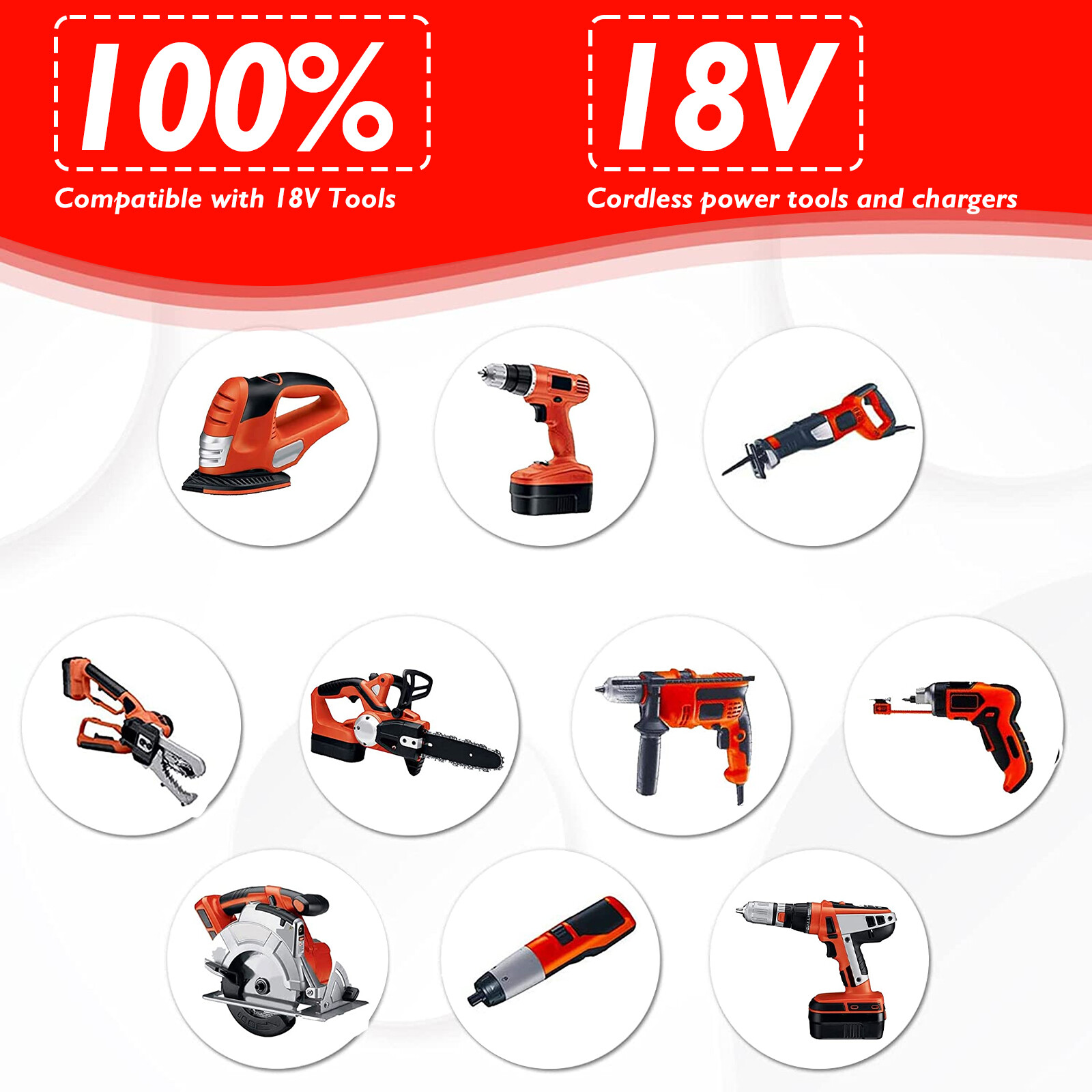 2/1Pack 18V 8.0Ah For Black & Decker 18 Volt Lithium-Ion Battery HPB18 HPB18-OPE