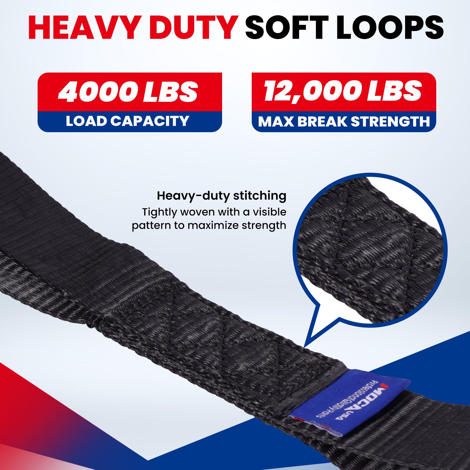 Heavy Duty Tie Down Kit – 10643 Lbs Breaking Strength Tie Down Straps 1.6″ x 17′