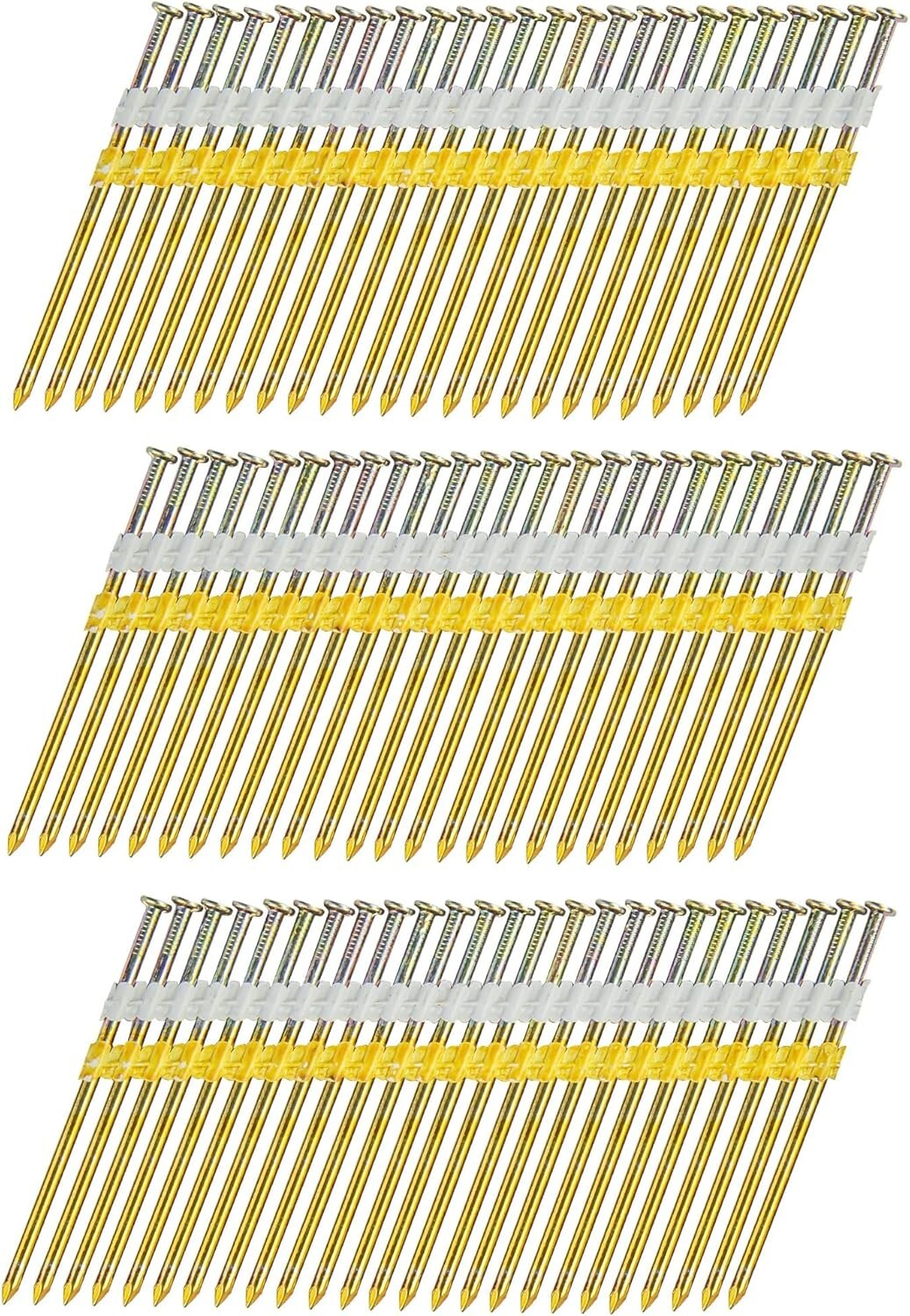 meite 2,000 Counts 21 Degree Framing Nails 3-1/2″ Length Galvanized Smooth Shank