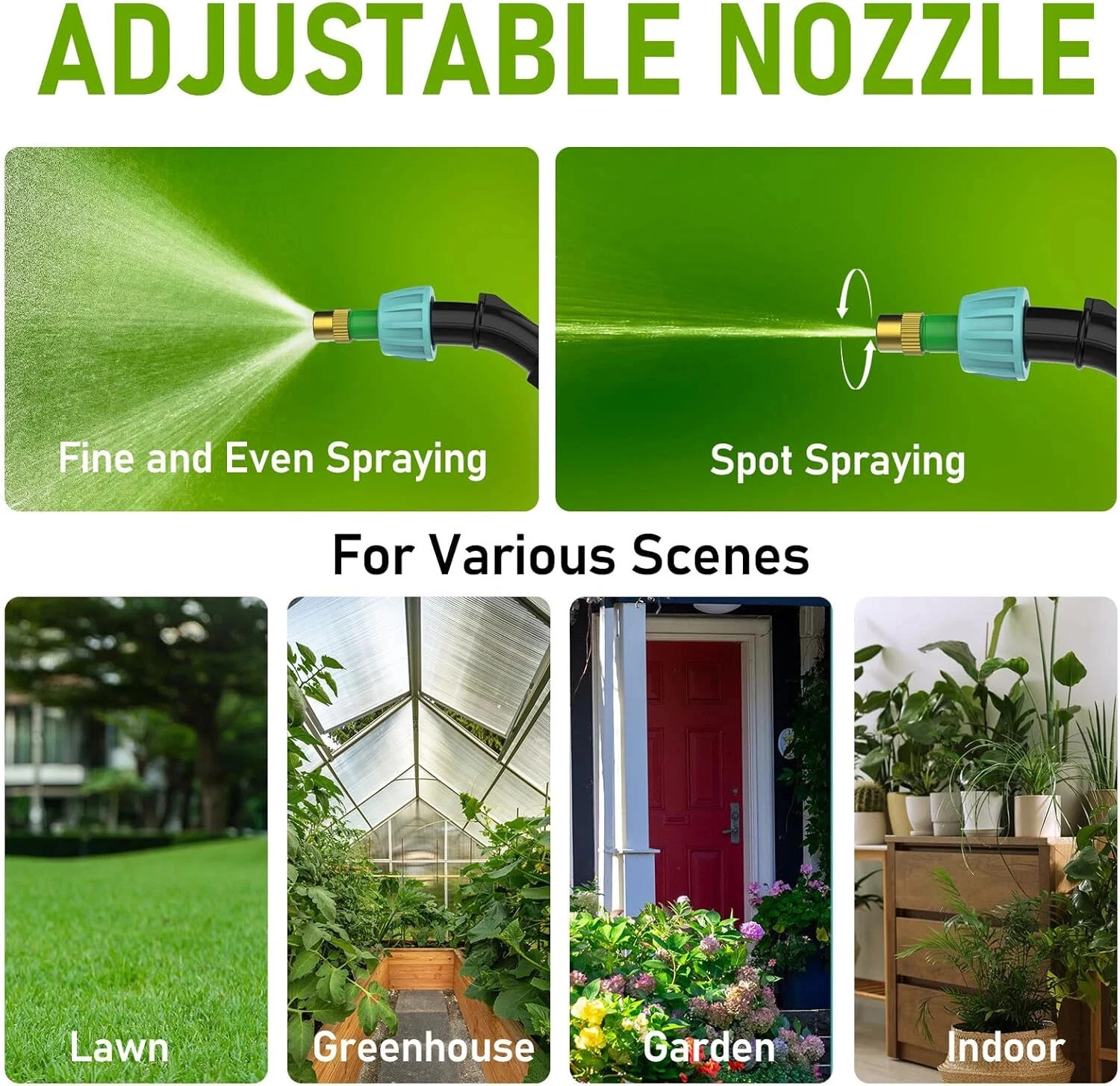 Rechargeable Electric Garden Plant Sprayer 5L Battery Powered Sprayer 2 Nozzles