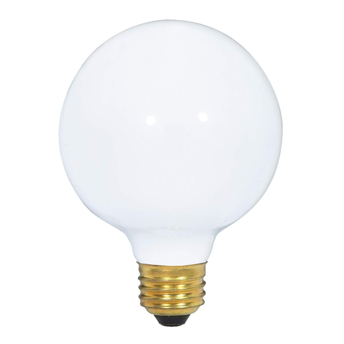 4 Pack White Globe Vanity Decorative Bulbs 120V 25W G25 Medium E26 Base Dimmable