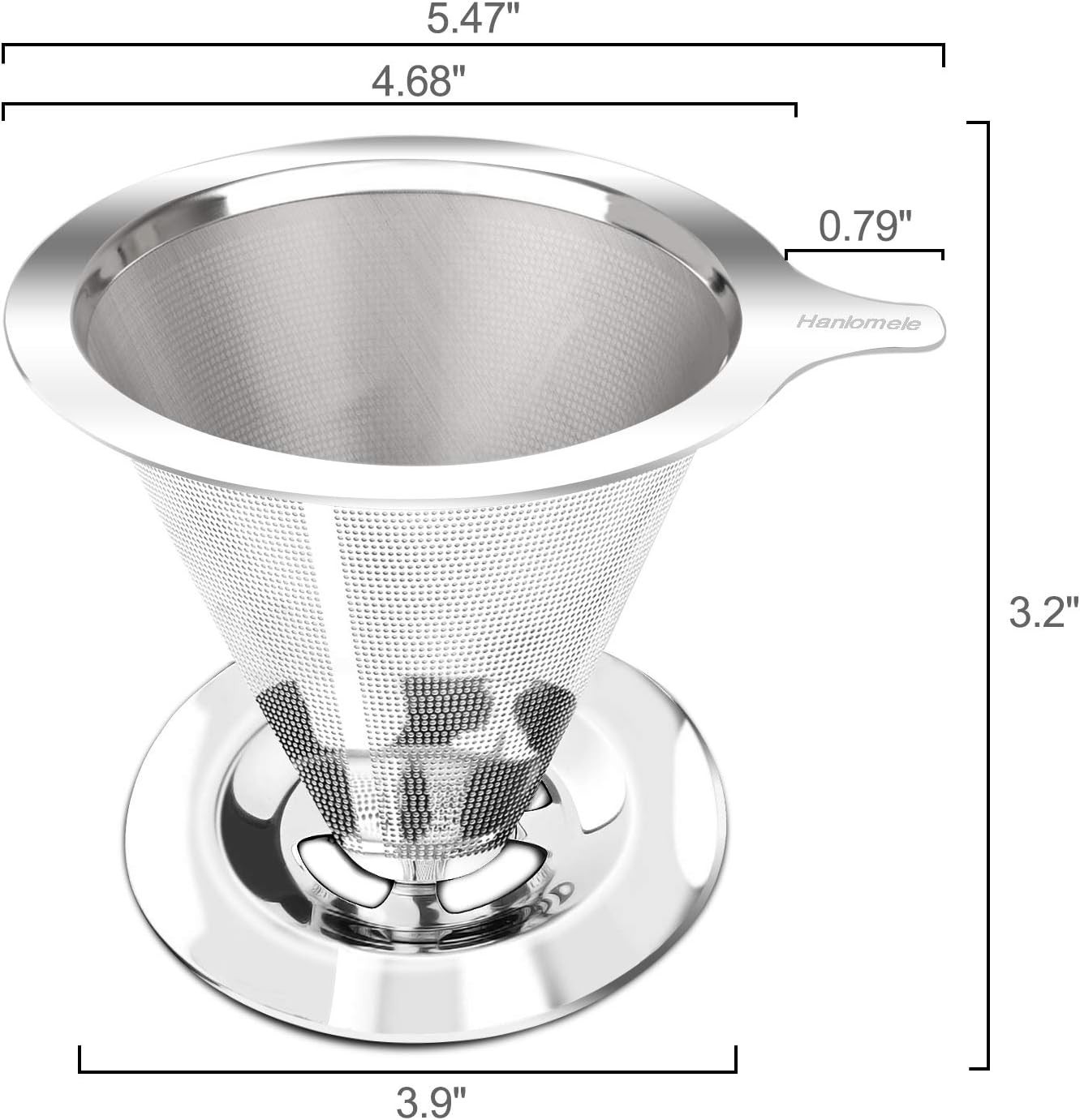 Versatile Stainless Steel Coffee Maker – Reusable, Easy Clean, Ideal for Home