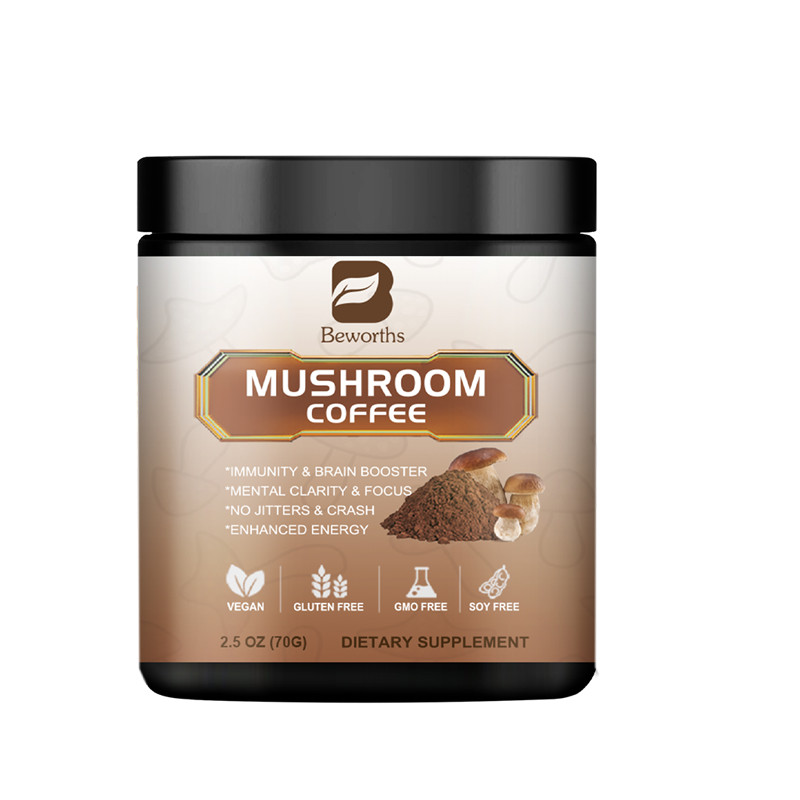 Mushroom Coffee-Organic Coffee Supplement – Boost Energy 22-80 Servings