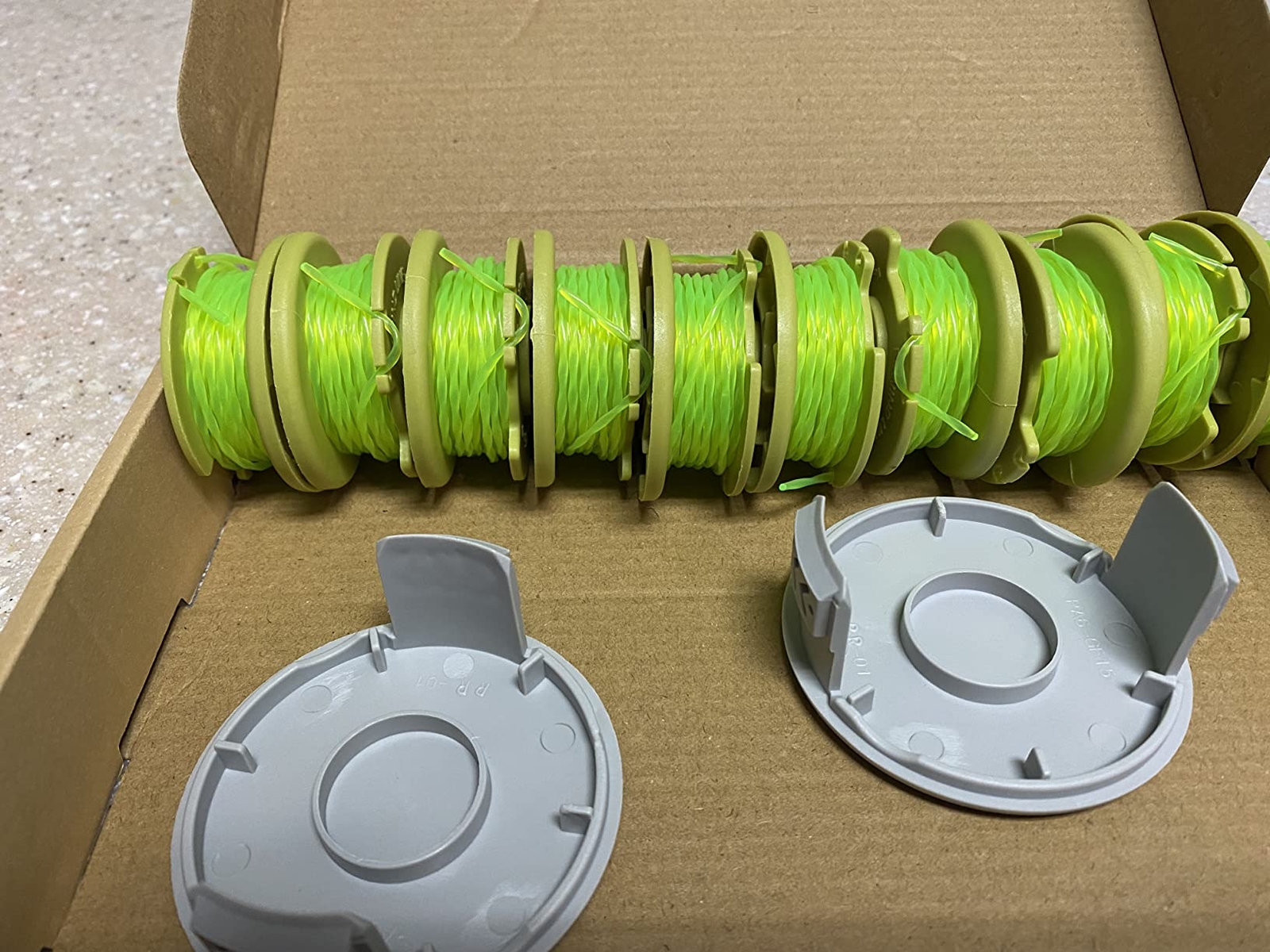 6 Replacement Trimmer Spool For Ryobi One Plus 11ft 0.08″ AC80RL3 18V 24V 40V