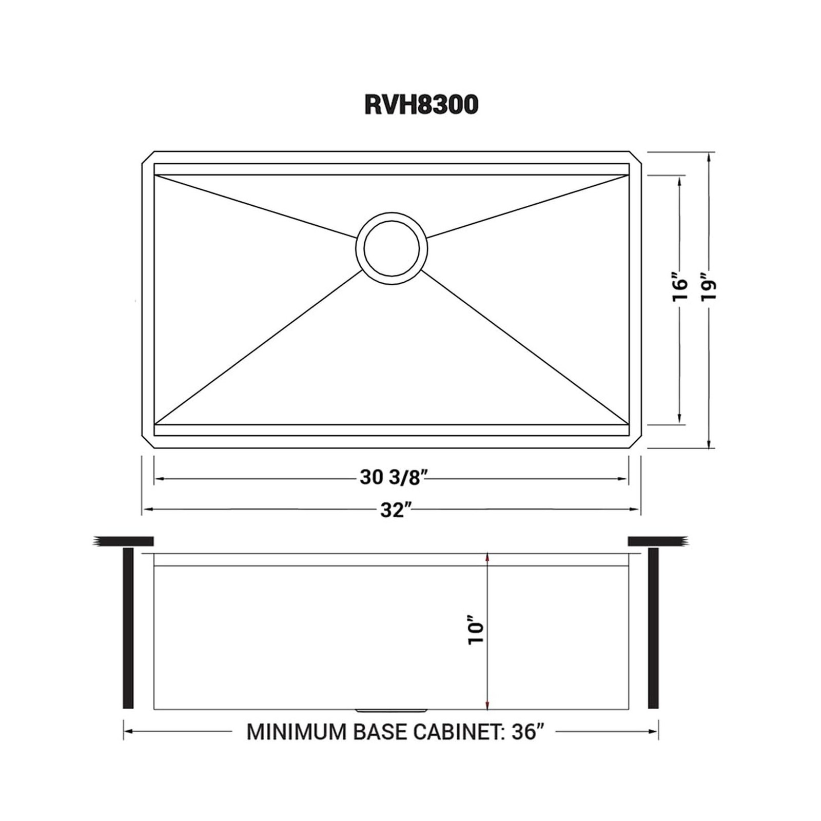 Ruvati 32-inch Undermount 16 Gauge Stainless Steel Workstation Kitchen Sink S…