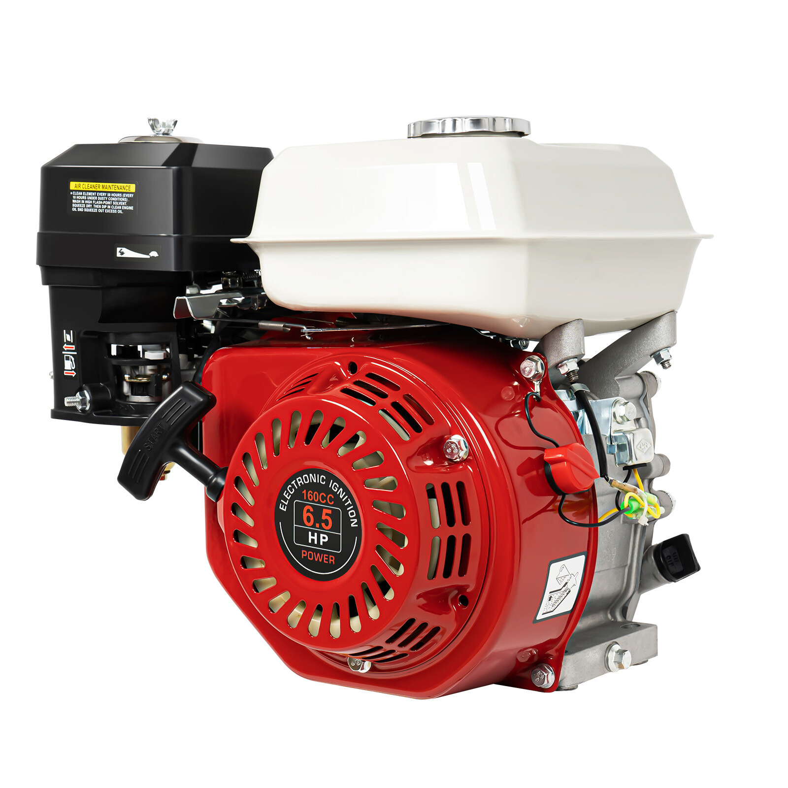 6.5HP Gas Engine For Honda GX160 200cc 4-Stroke OHV Air Cooling Horizontal Shaft