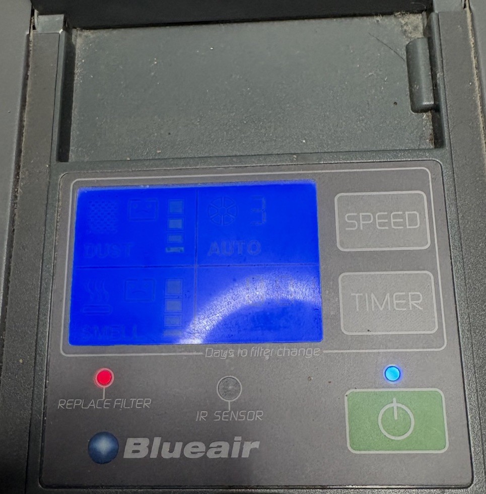 Blueair Portable HEPA-Type Air Purifier White/Black Timer Filter Indicator