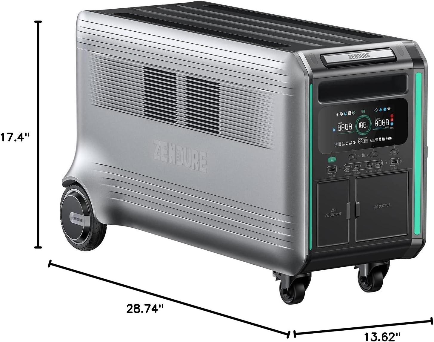 Zendure Power Station,Solar Generator SuperBase V 4.6KWh Expandable Home Battery