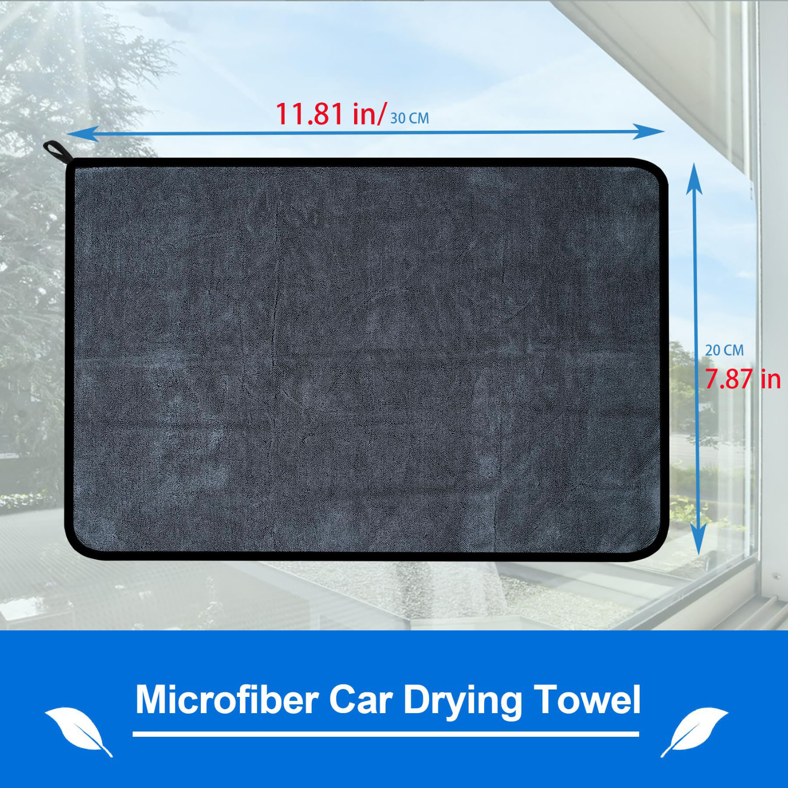 2Pcs Shiny Wipes Shower Cleaning Cloths – Absorbent Reusable Towel for Car &Home