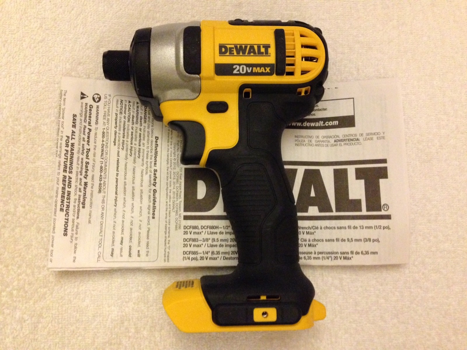 New Dewalt DCF885 20 Volt 20V Max Lithium Ion 1/4” Impact Driver Li-ion DCF885B