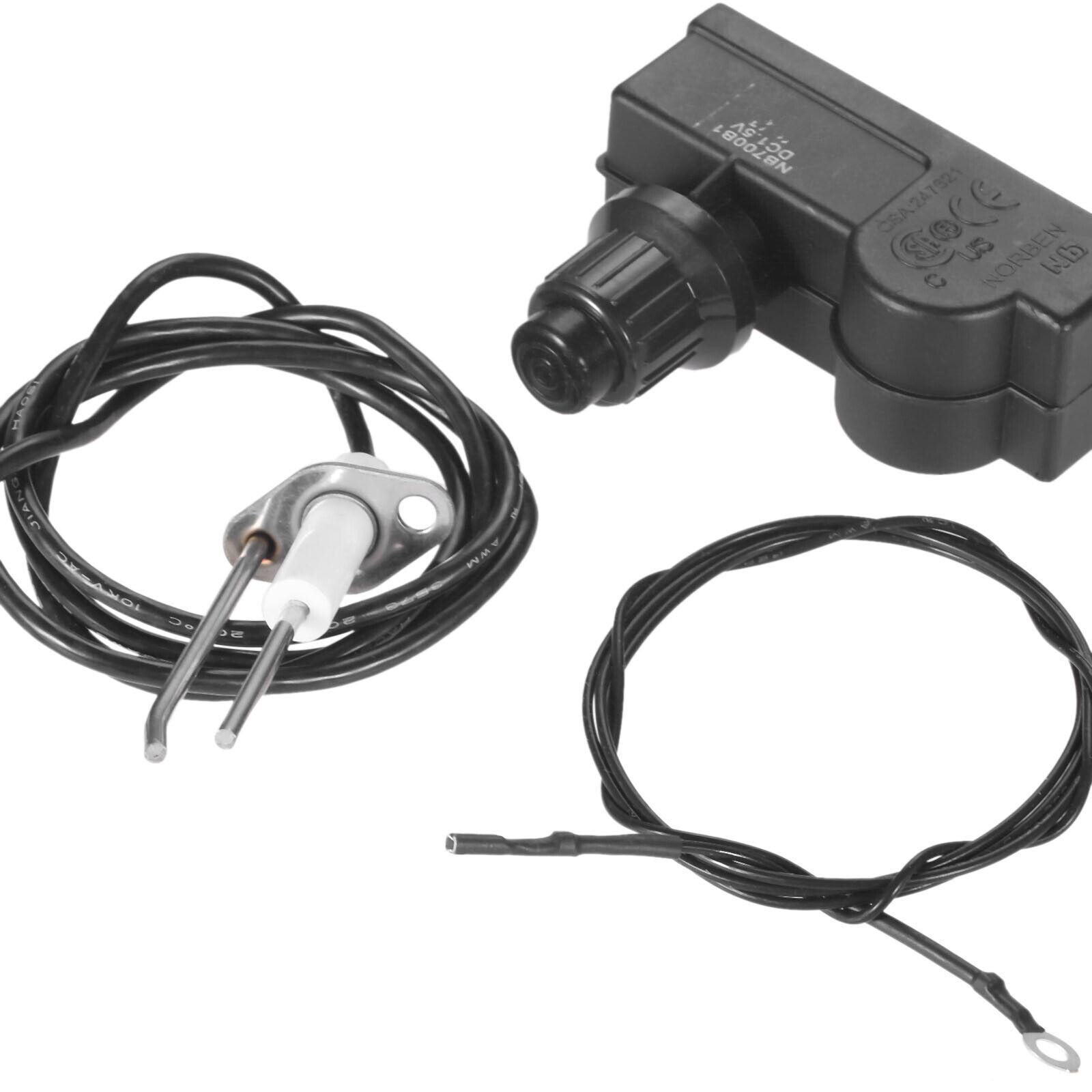 Universal 2 Outlet Spark Lgniter Push Button Kit Gas Fireplace Grill BBQ Stove n