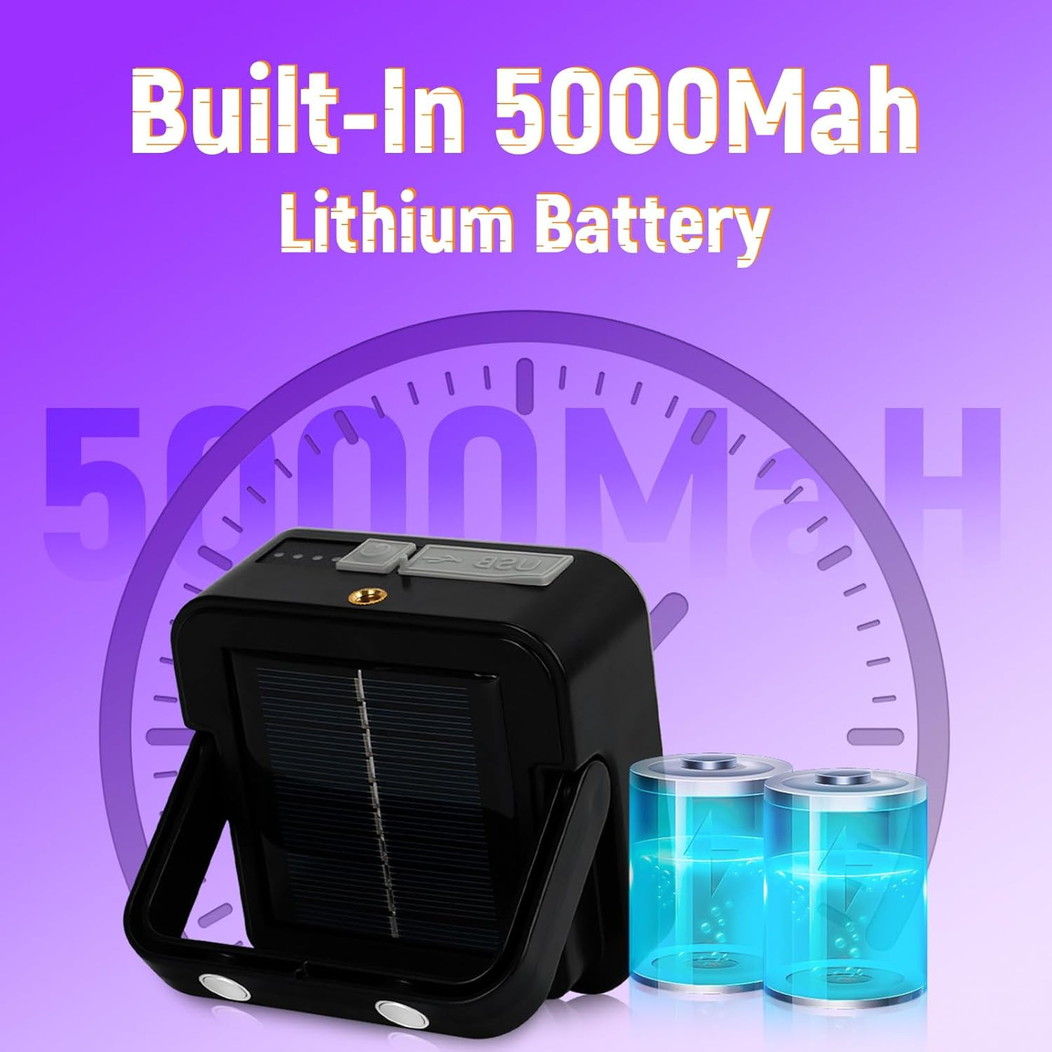 Rechargeable 5000Mah LED Black Light, 120 UV Led, IP65 Waterproof & Magnetic, Lo