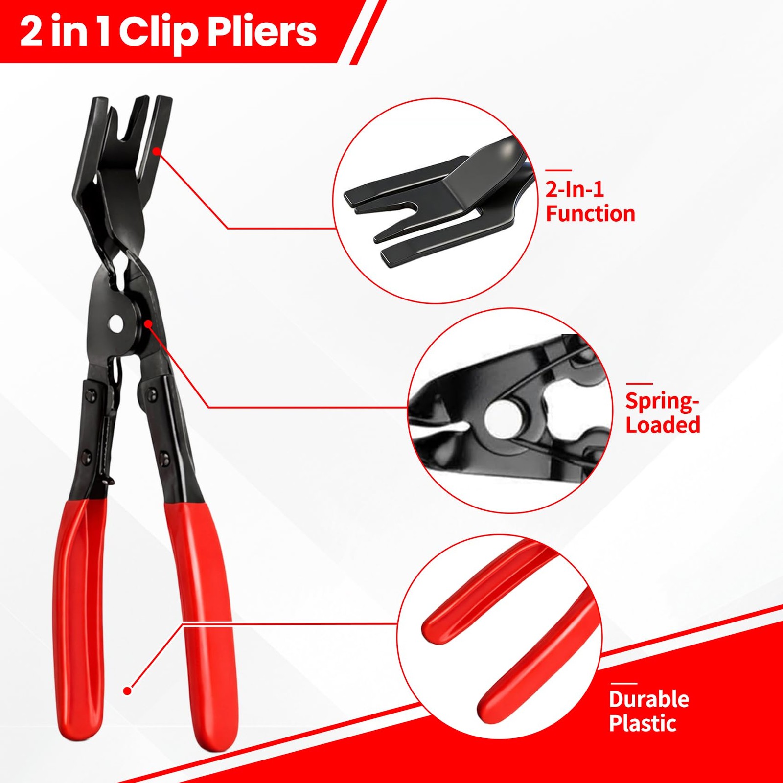 5Pcs Automotive Electrical Disconnect Pliers Kit, Connector Removal Tool, Str…