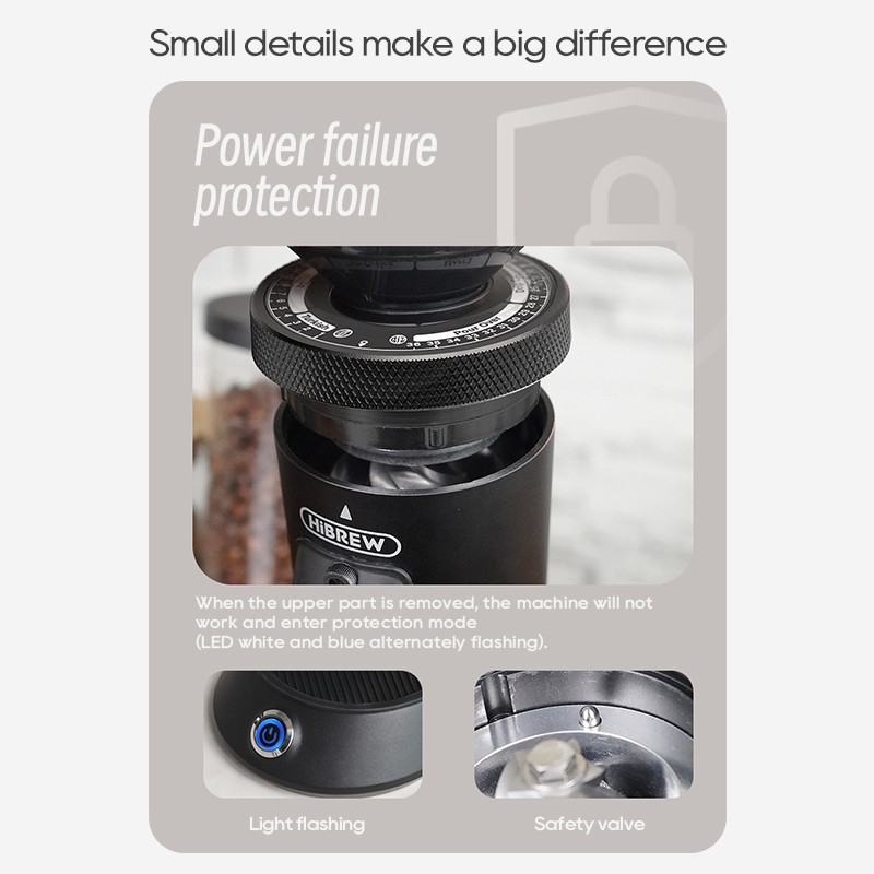 Hibrew G5 48mm Conical Burr Grinder Compact Portable for Espresso Coffee US