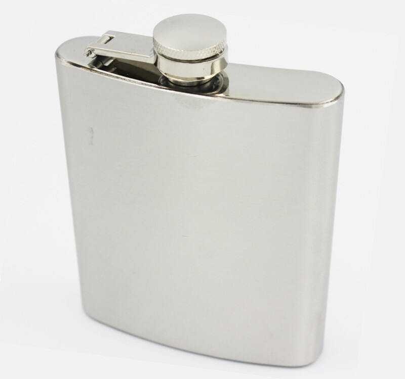 190ml/7oz Stainless Steel Alcohol Pocket Flask Whiskey Flask with Funnel