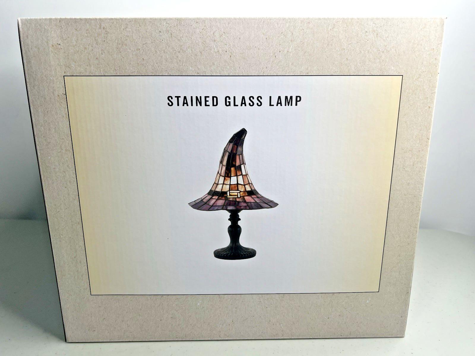 Cracker Barrel 2026 Stained Glass Witch Hat Lamp Viral Halloween Decor SHIPS NOW