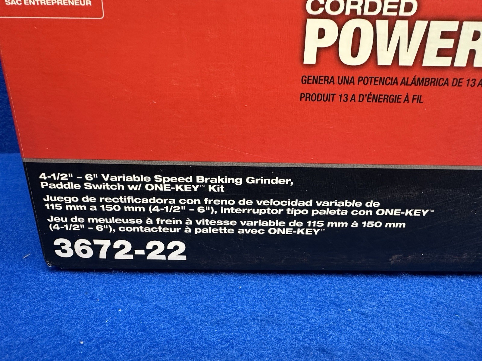 Milwaukee Tool 3672-22 M18 Fuel Angle Grinder W/One Key