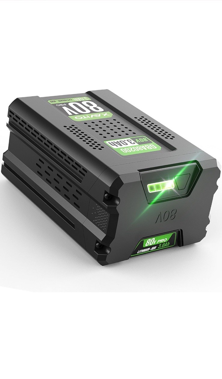 FOR Greenworks 80V Lithium Ion 3.0Ah Rechargeable Li-ion Battery BAB727 GBA80200